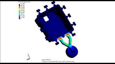 Click2Cast Simülasyon Yazılımı / Alüminyum Basınçlı döküm Kalıbı Dolum Analizi