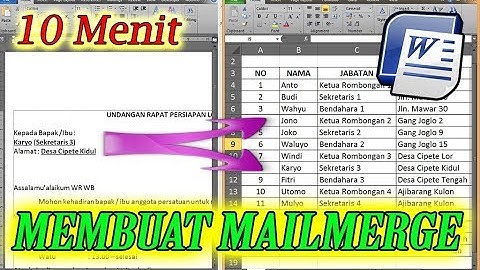 Membuat Mail Merge, Begini Caranya