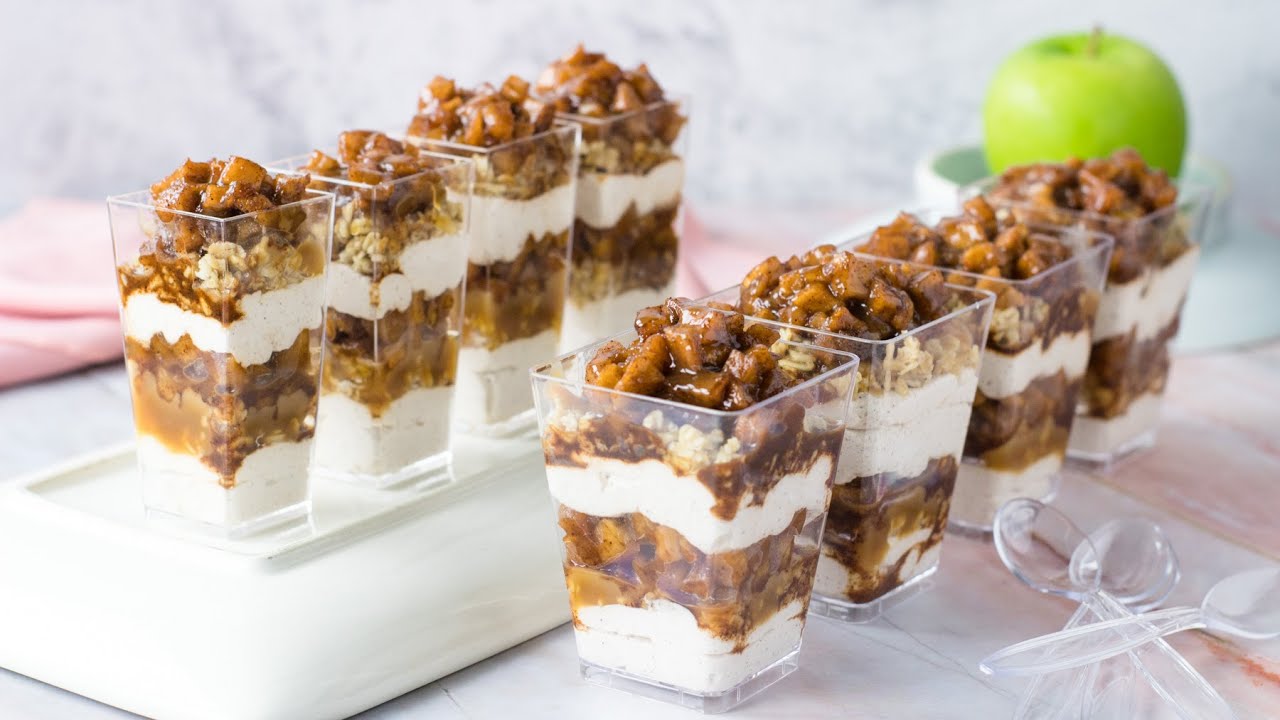 DLux Mini Dessert Cups Caramel Apple Trifle YouTube