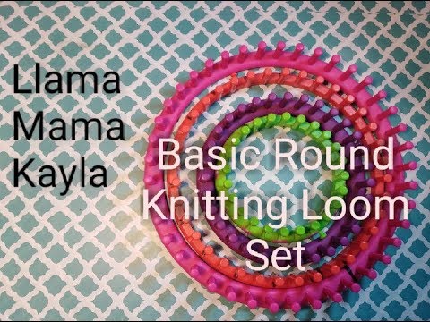 Round knitting loom set six piece by knitting notions