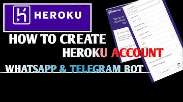 How to create Heroku account|Whatsapp bot|Telegram bot|MK MODS|Making video|Heroku Account Tutorial