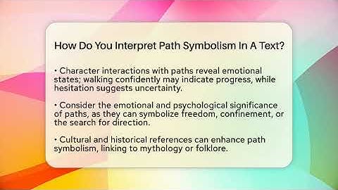 How Do You Interpret Path Symbolism In A Text? - The Prose Path