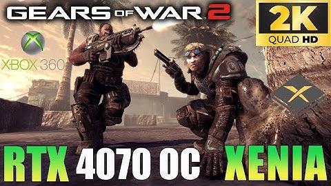 Gears of War 2 | Xenia Emulator  | RTX 4070 | 2K | Performance Test 2023