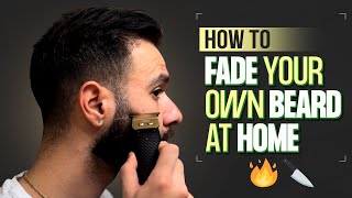 Step by Step Beard Fade at Home | No Side Burns Tutorial