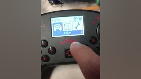 Vex V5 Controller Menu Overview