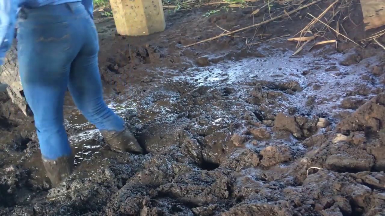 Rubber Boots in mud pond YouTube