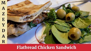 Flatbread Chicken Sandwich Mazeydar Healthy Recipe In Urdu Hindi English - MK