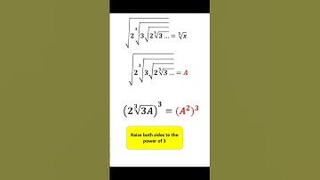 an infinite radical equation/#shortsvideo