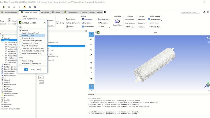 Using The Vof Model And User Defined Function Ansys Fluent Tutorial 15 Youtube