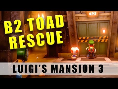Luigi's Mansion 3 rescue Toad from B2 - Get Toad and the Poltergust part back from B2
