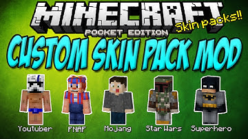 [0.11.1] CUSTOM SKIN PACK MOD!! - Minecraft Pocket Edition