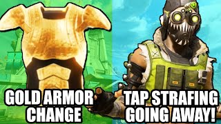 Apex Legends Is Making Big Changes! Gold Armor Fixed, Tap Strafing Removed &amp; Aim Assist Changes?
