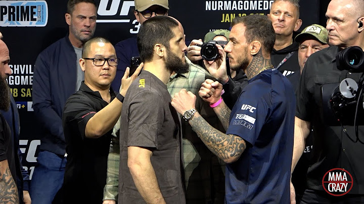 UFC 311: Islam Makhachev vs.Renato Moicano Weigh in Face Off