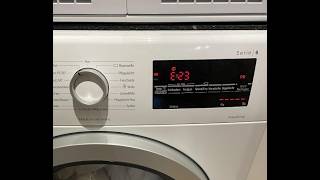 Error E23 Bosch Washing Machine - Causes and Fixes