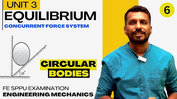 Unit 3  Equilibrium || Type 2 Spherical / Circular bodies || Problem 1 || Engineering Mechanics