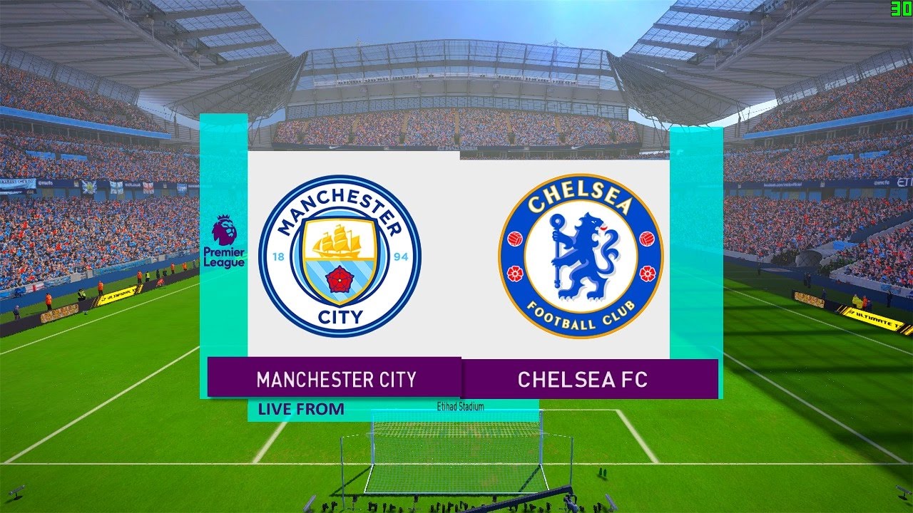 Manchester City vs Chelsea Premier League - PES 2017 Gameplay - YouTube