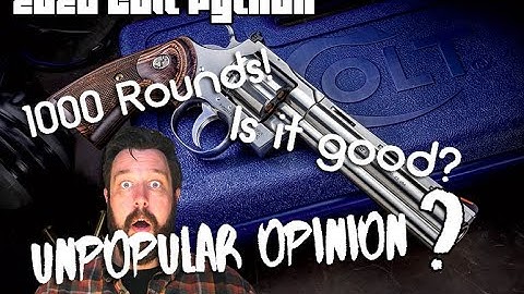 2020 Colt Python // 1000 Round Review // My most hated opinion ever! #python #colt #review #opinion