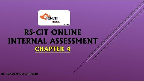 RSCIT I Learn Assessment 4 Most Important Question and Answer in Hindi For RSCIT Exam 2023.