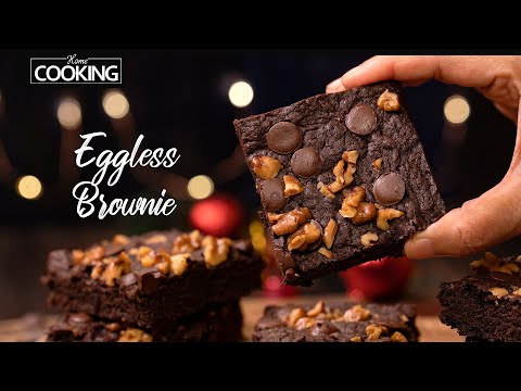 Eggless Brownie Recipe | Chocolate Brownie Recipe | Fudgy Brownies | Dessert Recipe | Brownie Recipe
