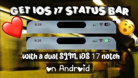 iOS 17 Status Bar with a dual SIM mode and iOS 17 notch | How to get iOS 17 Status Bar with dual SIM