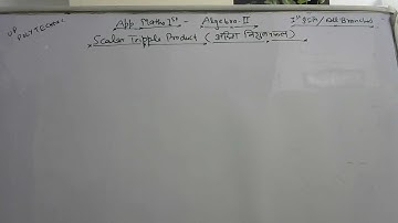 Scalar Triple Product // Introduction // Properties // Scalar Triple Product // Part 01