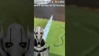 General Grievous Cuts Cake