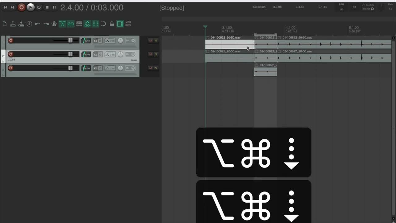 How to move playhead automatically to start of media item in Reaper as