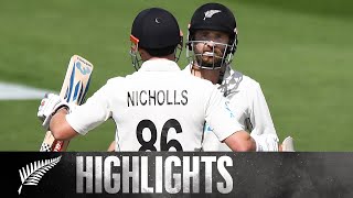 Williamson, Nicholls Double Hundreds | DAY 2 HIGHLIGHTS | BLACKCAPS v Sri Lanka | Basin Reserve