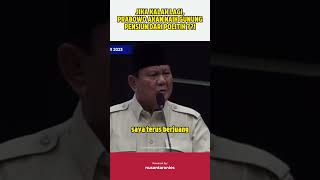 JIKA KALAH LAGI, PRABOWO AKAN NAIK GUNUNG PENSIUN DARI POLITIK ??! #prabowo #gibranrakabumingraka