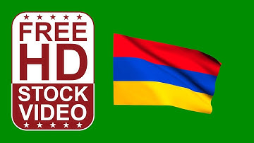 Free Stock Videos – Armenia flag waving on green screen 3D animation