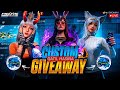 🔴LIVE CUSTOM ROOM GIVEAWAY | FF LIVE TEAMCODE GIVEAWAY | FF LIVE GIVEAWAY CUTE GILR FF LIVE