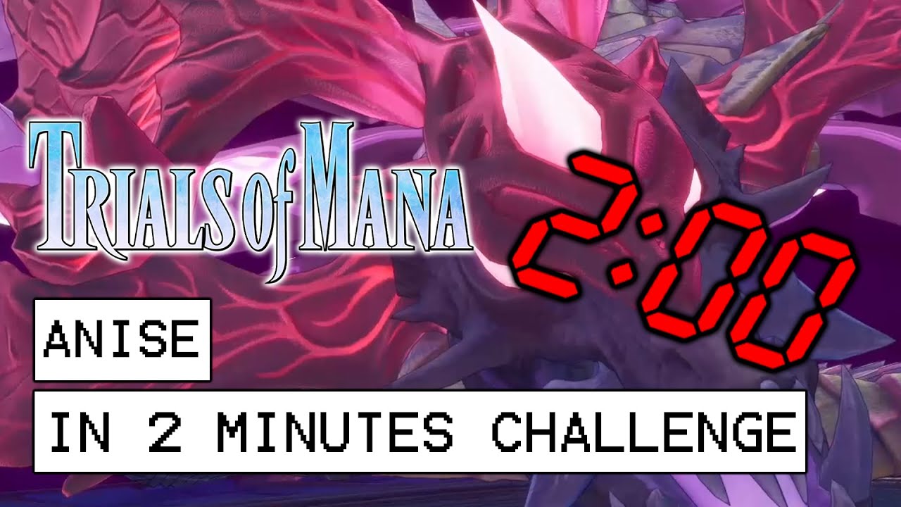 Trials Of Mana Anise In Under 2 Minutes Challenge (Post-Game Mission)