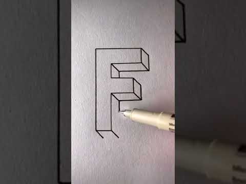 3D letter F