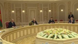 С.Лавров на встрече А.Г.Лукашенко с главами делегаций СМИД СНГ, 6 апреля
