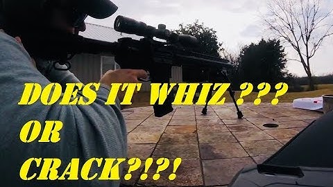 What does a bullet sound like when it passes? Whiz or crack?