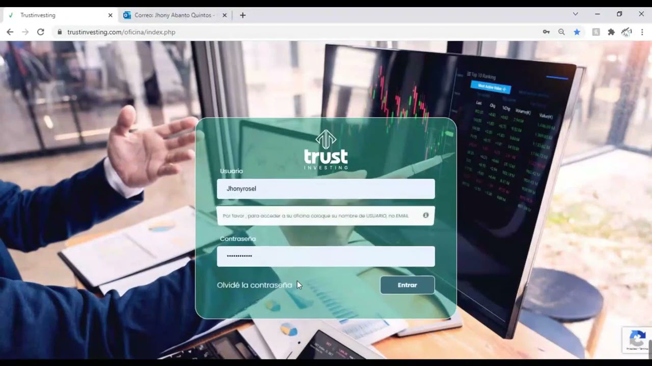 No Puedo Entrar En Trust Investing