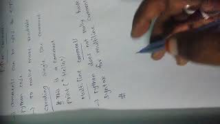 What is comment in python,single,multiline comments  with example in telugu 2023 #pythontutorial4