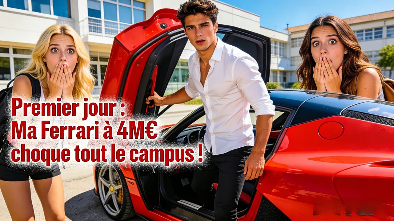 Premier jour : Ma Ferrari à 4M€ choque tout le campus ! 🔥💰