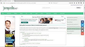 Spring MVC Framework: What is ContextLoaderListener? | javapedia.net