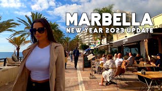 Marbella Spain Beautiful City New Year Update January 2023 Costa del Sol | Málaga [4K]