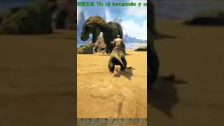 Moschops vs Rex #ark #arksurvivalevolved #gameplay #gaming