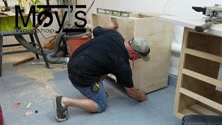 I have previously used wood shims as a way to level a cabinet. The shims are easily covered by a toe kick plate. On this cabinet, I ...