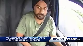 Semi-truck driver faces vehicular homicide charges after deadly Florida Turnpike crash