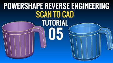 Powershape Reverse Engineering Tuturial 05 - Scan to CAD