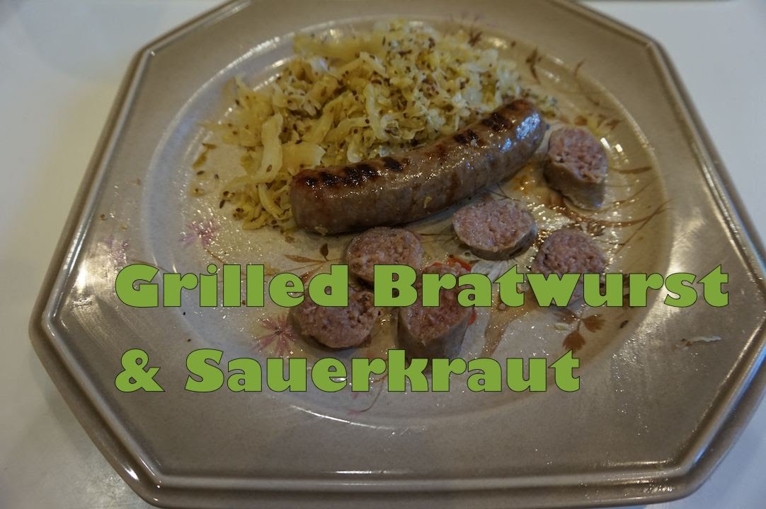 How to Make Homemade Sauerkraut with Grilled Bratwurst for Kids - YouTube