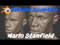 Blender Sculpting Marlo Stanfield. Learning Blender. How To Sculpt 3D.