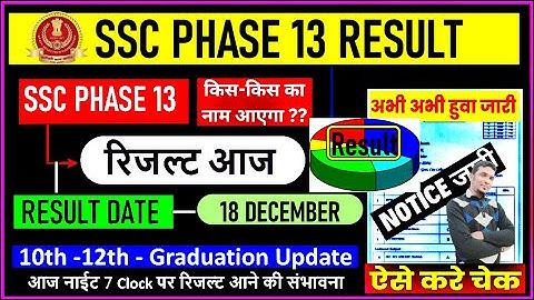 SSC PHASE 13 RESULT 2025 OUT? 🔥DATE | SSC PHASE 13 RESULT DATE | RESULT KAB AAYEGA | SELECTION POST