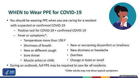 2020 CDC COVID-19 Prevention Messages for Front Line Long Term Care Staff: PPE Lessons