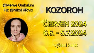 KOZOROH - výklad karet ČERVEN 2024