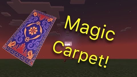 Minecraft: Make Your Own Magic Carpet! No Mods!